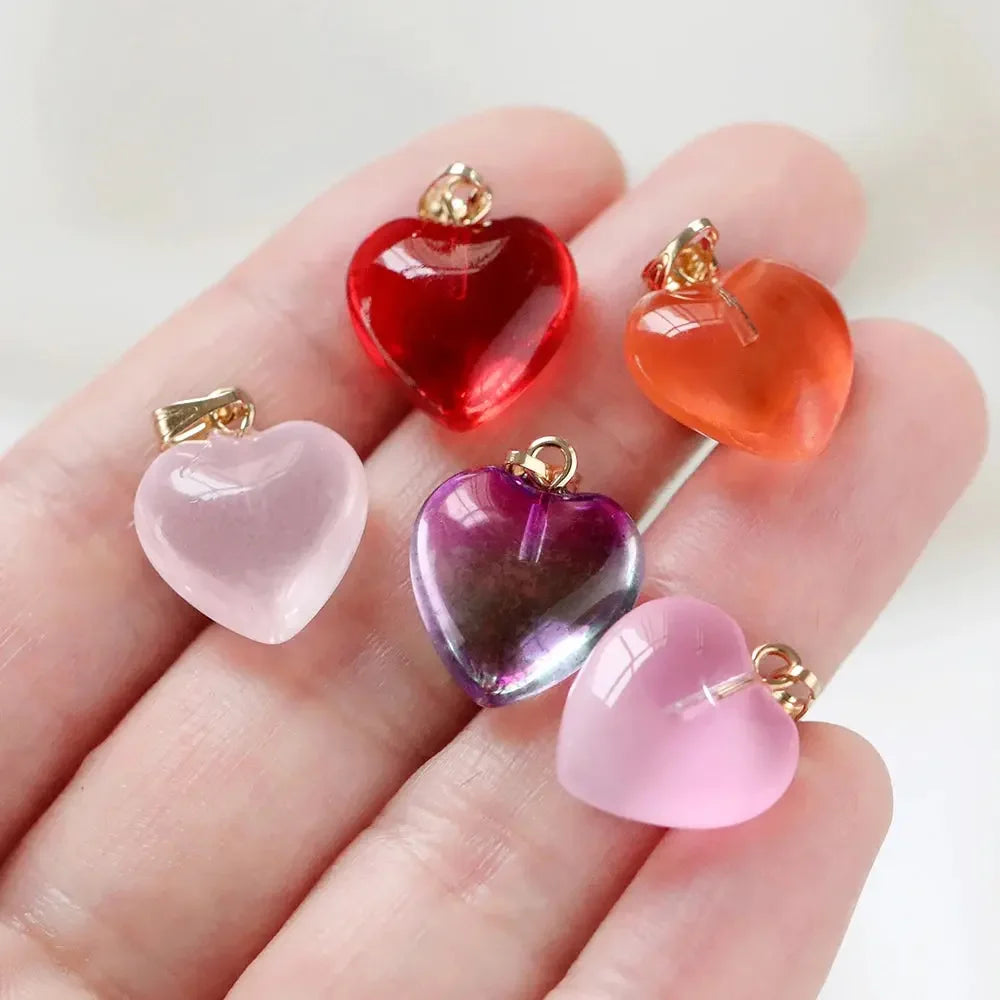 "HEART" Anhänger Resin (Herz Stein) - hobby-horse24.de