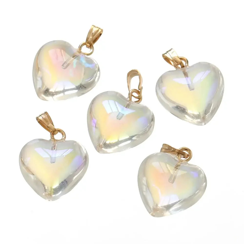 "HEART" Anhänger Resin (Herz Stein) - hobby-horse24.de