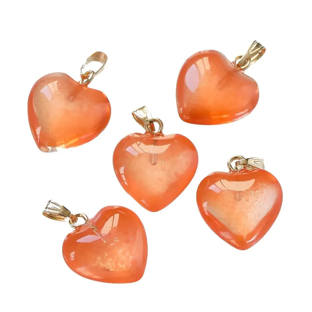 "HEART" Anhänger Resin (Herz Stein) - hobby-horse24.de