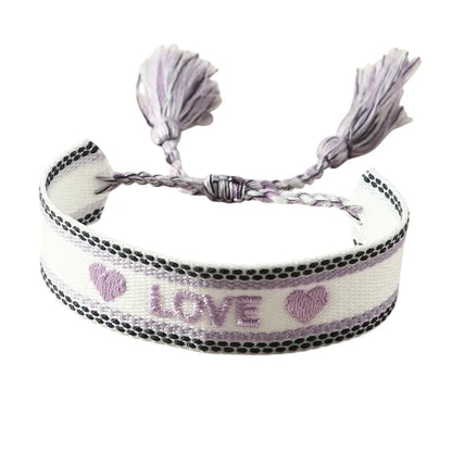 "LOVE" Armband Stoff Luna Ludus