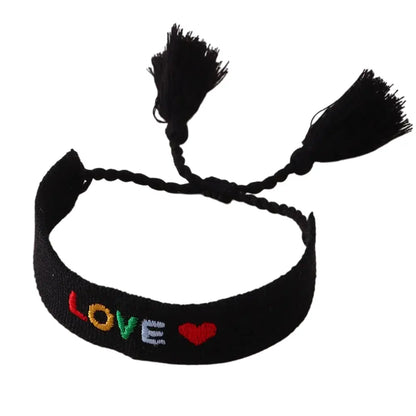 "LOVE" Armband Stoff Luna Ludus