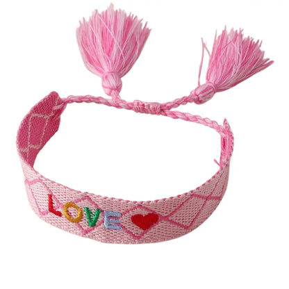 "LOVE" Armband Stoff Luna Ludus