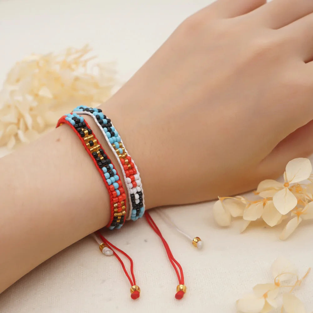 Gewebte-Perlen Armband