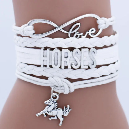 Lederarmband - Pferd